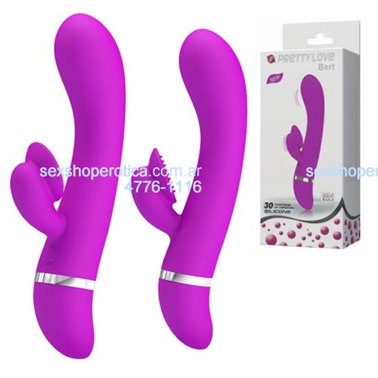 Vibrador 2 motores con masajeador de clitoris